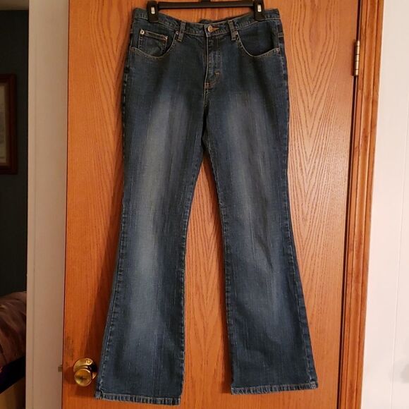 Vintage Lee Riders Bootcut Blue Jeans Sz 9M - Picture 1 of 7